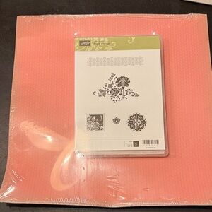 UNOPENED Vintage Acrylic Stamps and Decorative Cardstock | Stampin’ Up 2005
